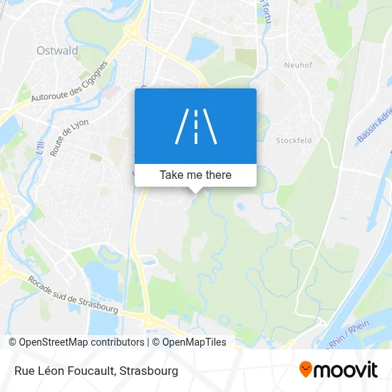 Rue Léon Foucault map