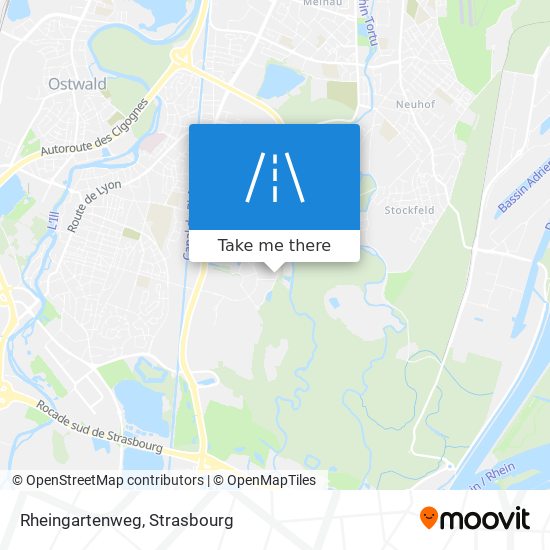 Rheingartenweg map