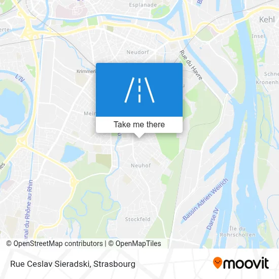 Rue Ceslav Sieradski map