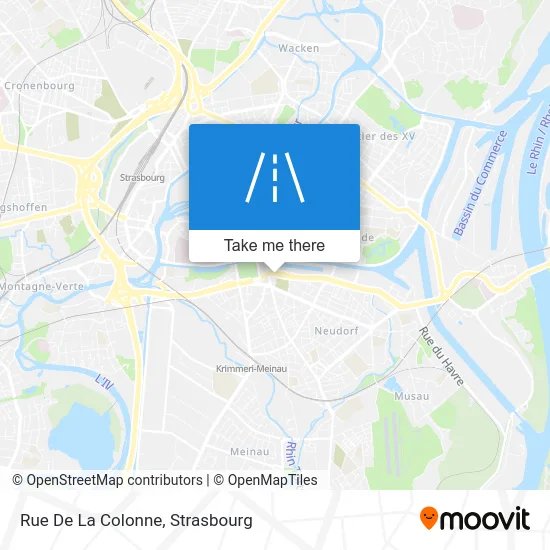 Rue De La Colonne map