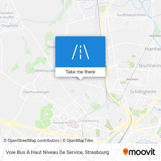 Voie Bus À Haut Niveau De Service map