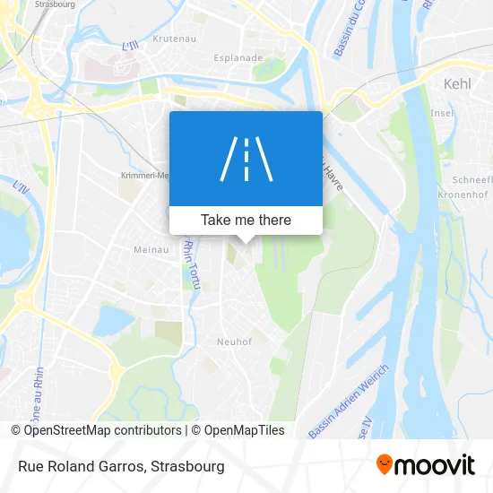 Rue Roland Garros map