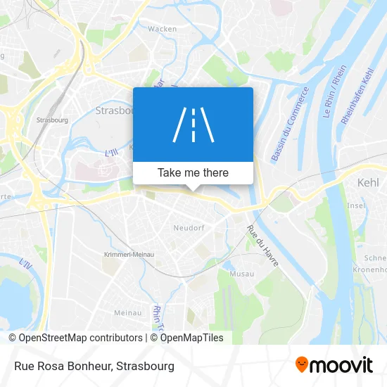 Rue Rosa Bonheur map