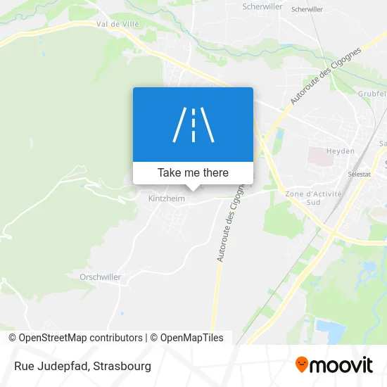 Rue Judepfad map