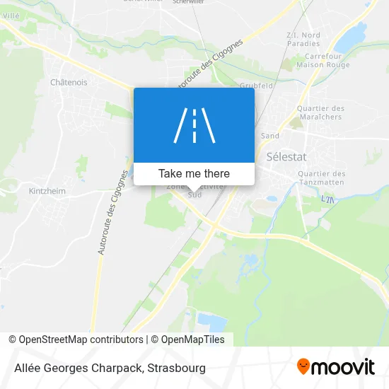 Allée Georges Charpack map