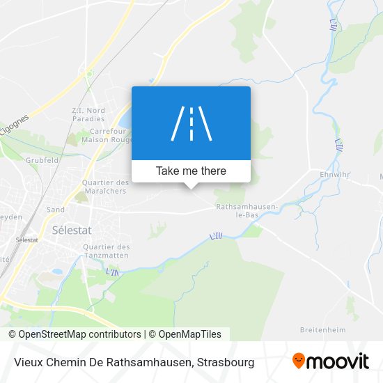 Vieux Chemin De Rathsamhausen map