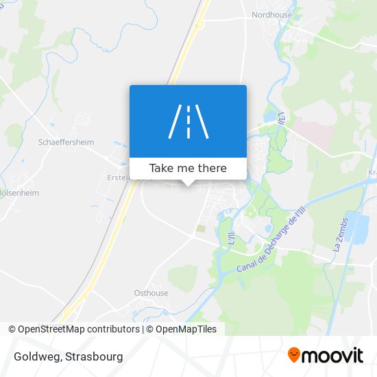 Goldweg map