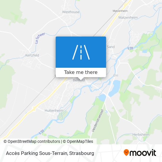 Accès Parking Sous-Terrain map