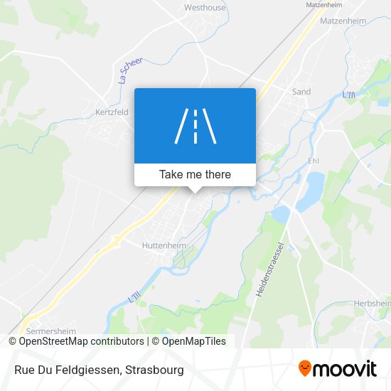 Rue Du Feldgiessen map