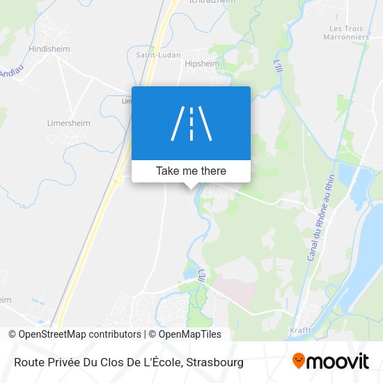 Route Privée Du Clos De L'École map