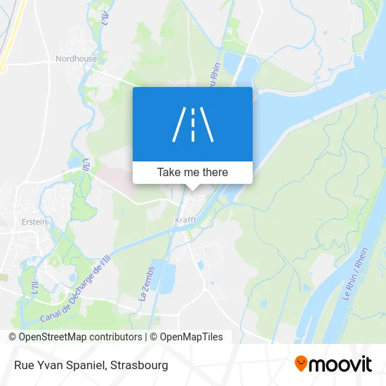 Rue Yvan Spaniel map