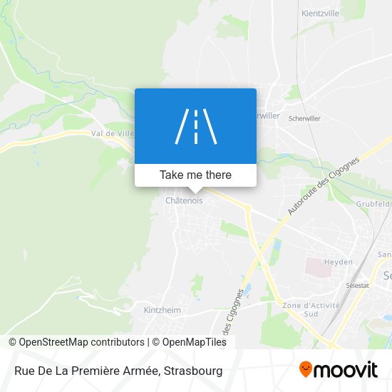 Rue De La Première Armée map