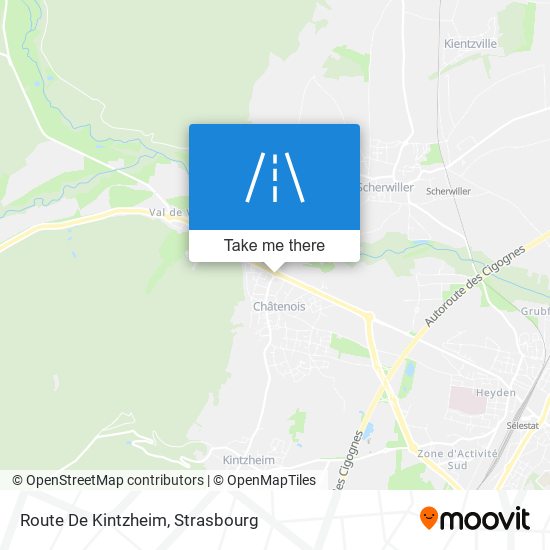 Route De Kintzheim map