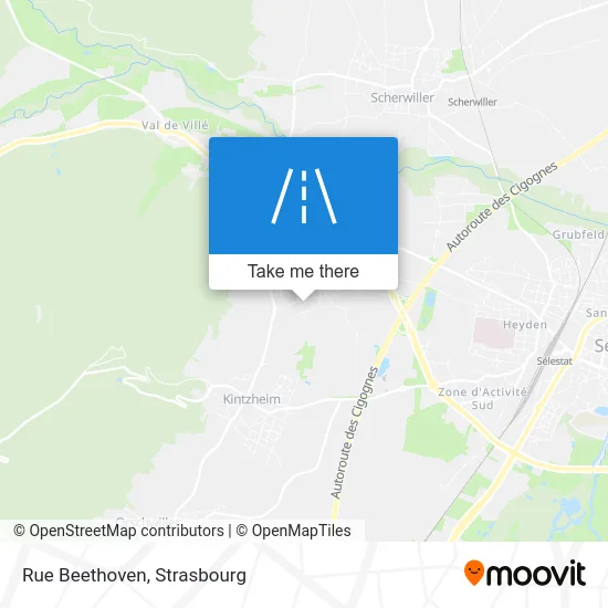 Rue Beethoven map