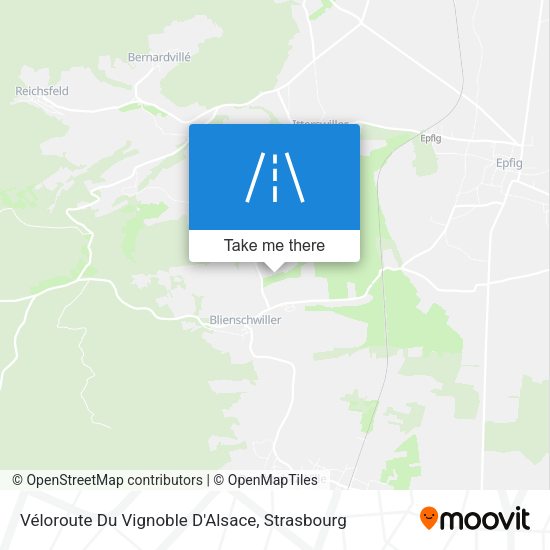 Véloroute Du Vignoble D'Alsace map