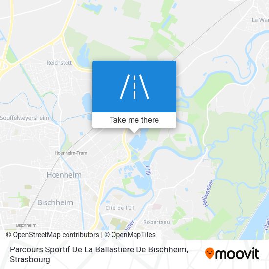 Parcours Sportif De La Ballastière De Bischheim map