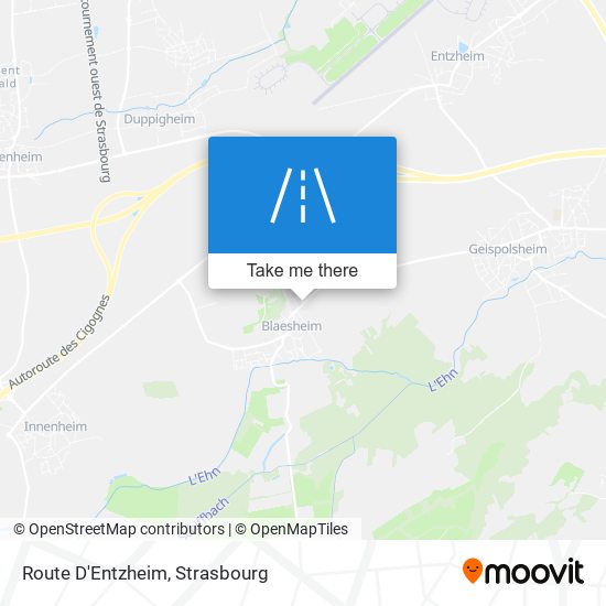 Route D'Entzheim map