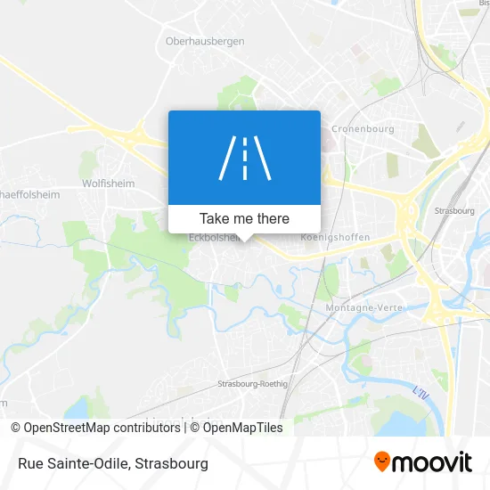 Rue Sainte-Odile map