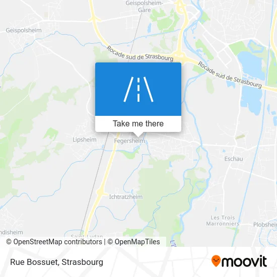 Rue Bossuet map
