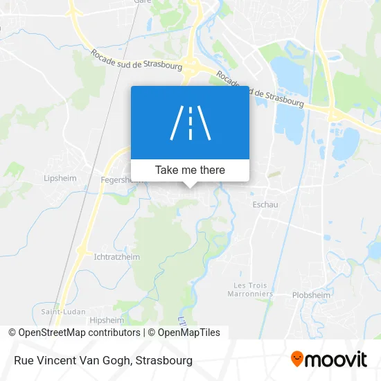 Rue Vincent Van Gogh map