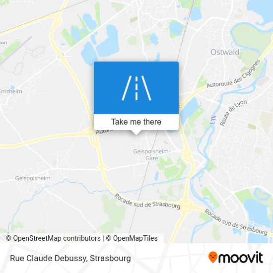 Rue Claude Debussy map
