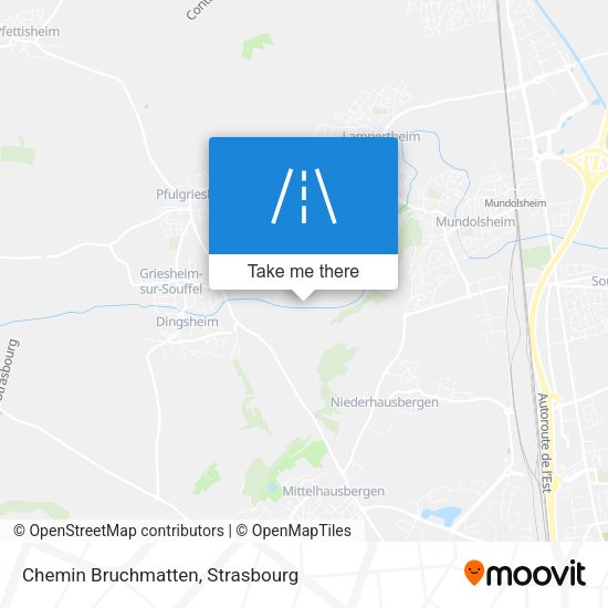 Chemin Bruchmatten map