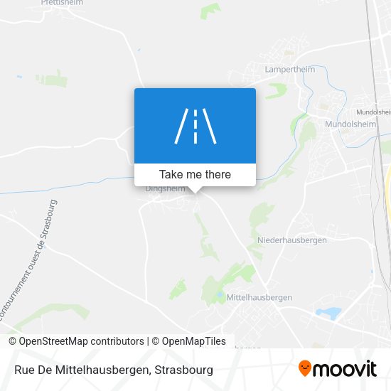 Rue De Mittelhausbergen map