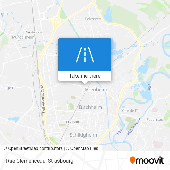 Rue Clemenceau map