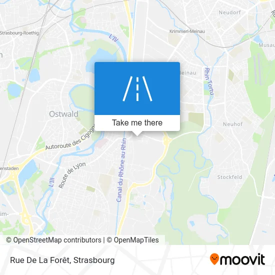 Rue De La Forêt map