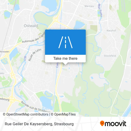 Rue Geiler De Kaysersberg map