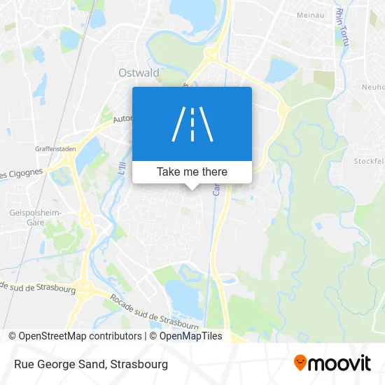 Rue George Sand map