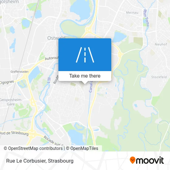 Rue Le Corbusier map