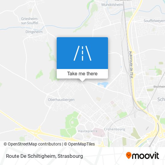 Route De Schiltigheim map