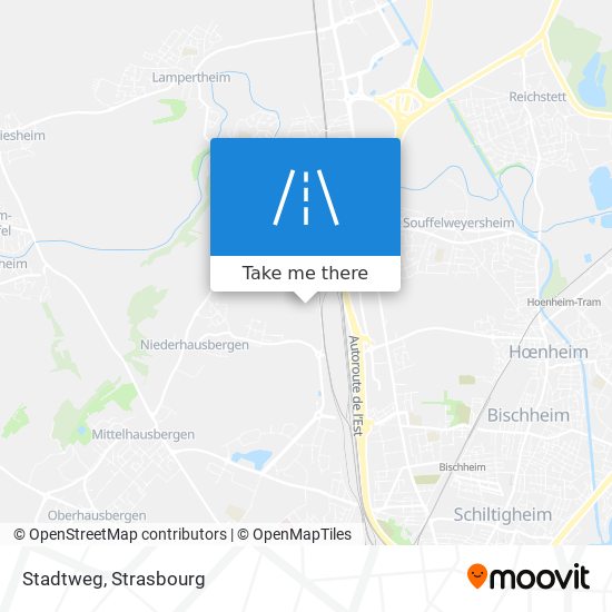 Mapa Stadtweg