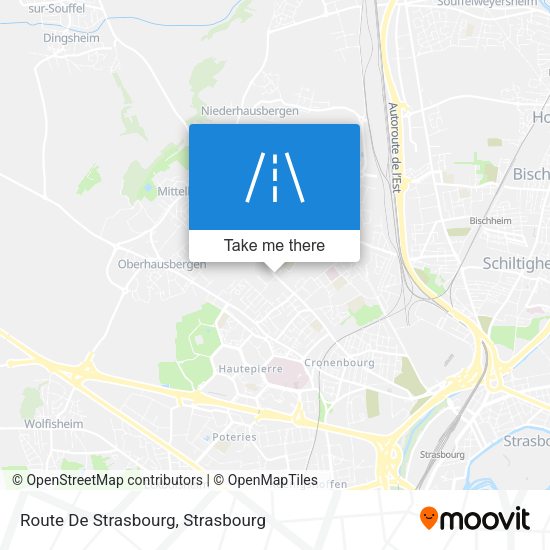Route De Strasbourg map