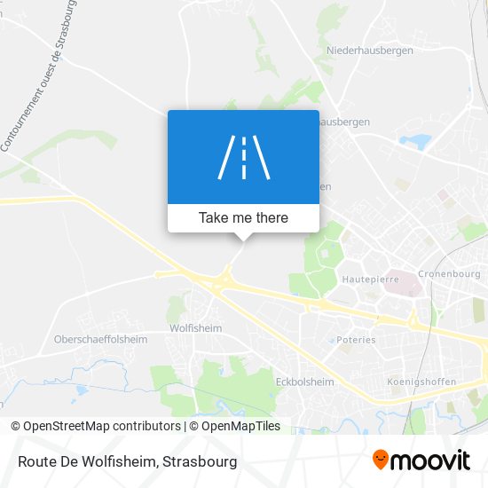 Route De Wolfisheim map