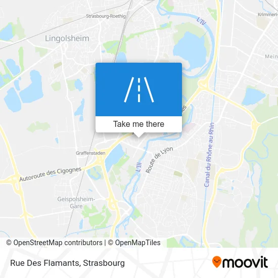 Rue Des Flamants map