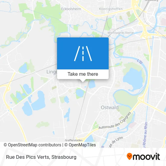 Rue Des Pics Verts map