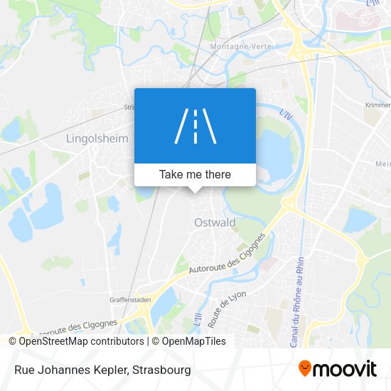 Rue Johannes Kepler map