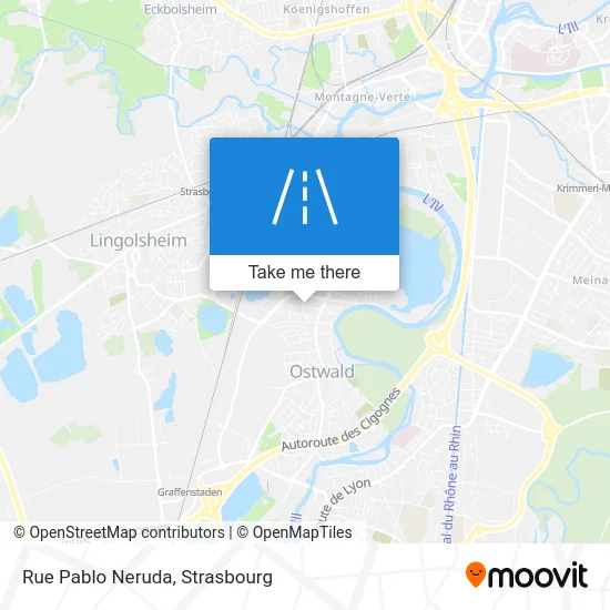 Rue Pablo Neruda map