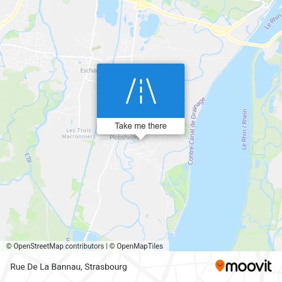 Rue De La Bannau map