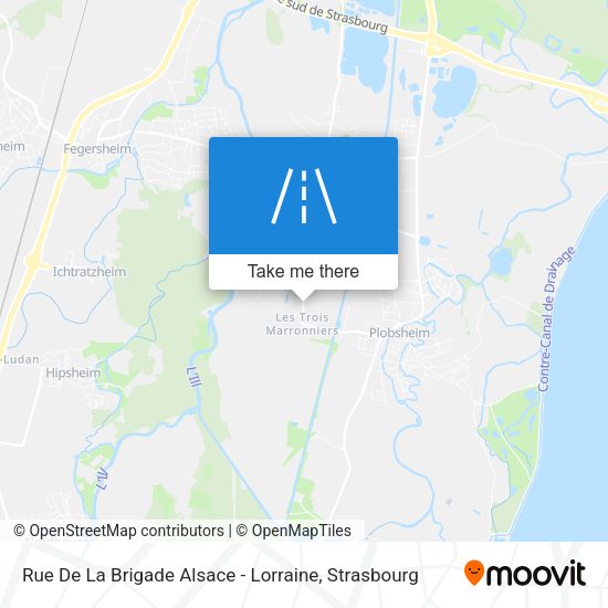 Rue De La Brigade Alsace - Lorraine map