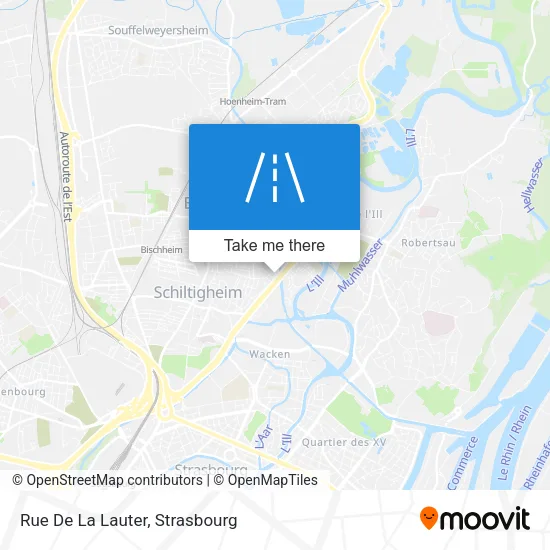 Rue De La Lauter map