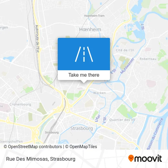 Rue Des Mimosas map