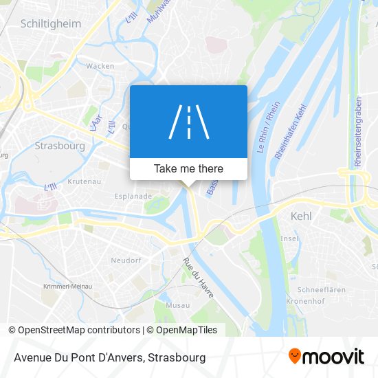 Avenue Du Pont D'Anvers map