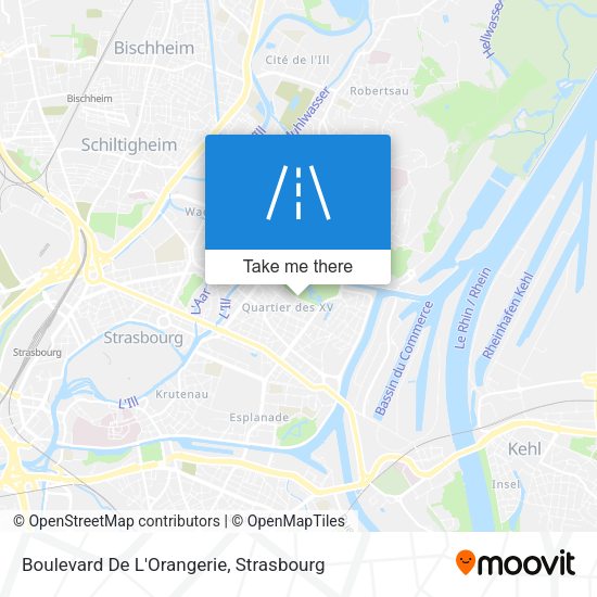 Boulevard De L'Orangerie map