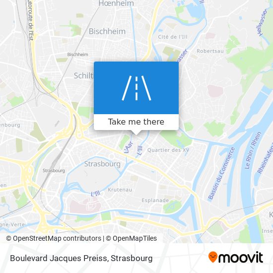 Mapa Boulevard Jacques Preiss