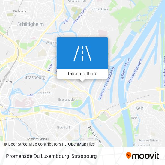 Promenade Du Luxembourg map