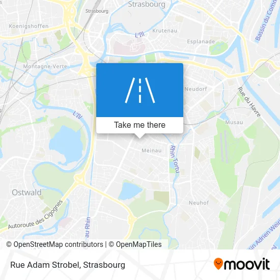 Rue Adam Strobel map