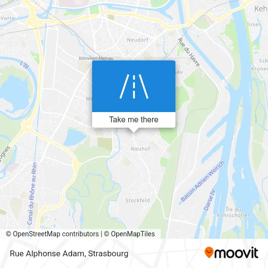 Rue Alphonse Adam map